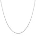 Sterling Silver Round Omega Style Chain Necklace with Rhodium Plating (1.25mm) Necklaces Angelucci Jewelry   