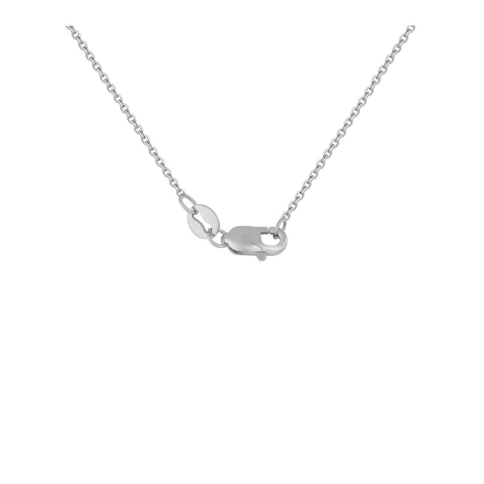 Diamond Vine Design Pendant in 14k White Gold Necklaces Angelucci Jewelry   