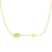 14k Yellow Gold Chain Necklace with Horizontal Arrow Pendant Necklaces Angelucci Jewelry   