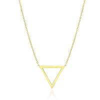 Thumbnail for 14k Yellow Gold Delta Symbol Chain Necklace Necklaces Angelucci Jewelry   