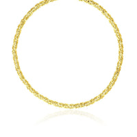 Thumbnail for 14k Yellow Gold Fancy Byzantine Chain Necklace Necklaces Angelucci Jewelry   