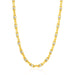 14k Two-Toned Yellow and White Gold Link Men's Necklace with Beads Necklaces Angelucci Jewelry   