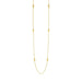 14k Two-Tone Yellow and White Gold Necklace with Teardrop Motifs Necklaces Angelucci Jewelry   