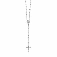 Thumbnail for Polished Rosary Chain and Bead Necklace in Sterling Silver Necklaces Angelucci Jewelry   