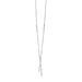 Lariat Necklace with Polished Bars in Sterling Silver Necklaces Angelucci Jewelry   