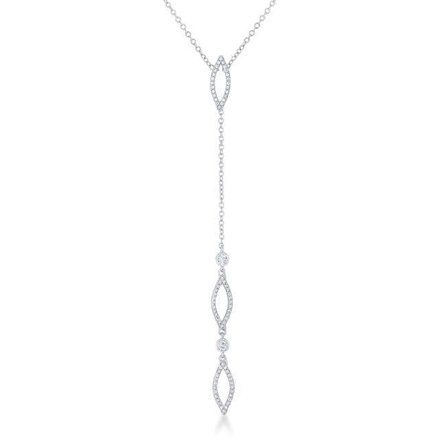 Carmela Diamond Classic Drop Lariat Necklace Necklaces JGI   