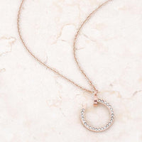 Thumbnail for Cathy 0.2ct CZ Rose Gold Stainless Steel Drop Nail Necklace Necklaces JGI   