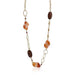 Gold Chain Necklace With Warm Colored Stones Necklaces JGI   