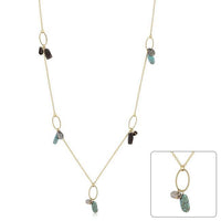 Thumbnail for Golden Assorted Charms and Crystals Necklace Necklaces JGI   