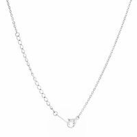 Thumbnail for Kina 0.015ct CZ Rhodium Stainless Steel Key Drop Necklace Necklaces JGI   