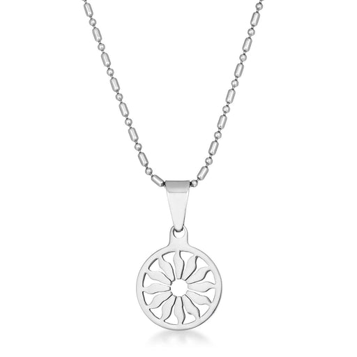 Stainless Steel Sun Necklace Necklaces JGI   