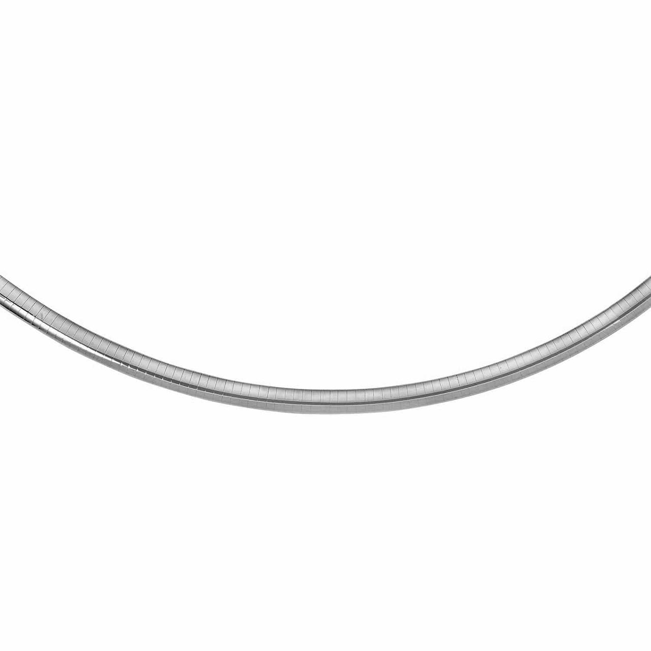 Sterling Silver Classic Omega Chain Necklace (6.0mm) Necklaces Angelucci Jewelry   