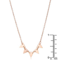 Thumbnail for Trisa Rose Gold Stainless Steel Delicate Triangle Set Necklace Necklaces JGI   