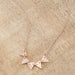 Trisa Rose Gold Stainless Steel Delicate Triangle Set Necklace Necklaces JGI   