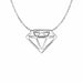 Diamond Symbol Pendant in 14k White Gold Pendants Angelucci Jewelry   