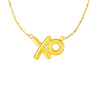 Thumbnail for Pendant with XO Symbols in 14k Yellow Gold Pendants Angelucci Jewelry   