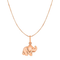Thumbnail for Elephant Pendant in 10k Rose Gold Pendants Angelucci Jewelry   