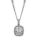 Antique Silver Cubic Zirconia Pendant Pendants JGI   