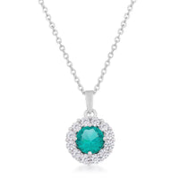 Thumbnail for Bella Bridal Pendant in Aqua Pendants JGI   