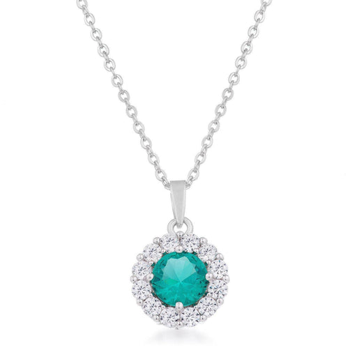 Bella Bridal Pendant in Aqua Pendants JGI   