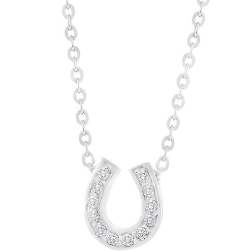 Bezel Horseshoe Pendant Pendants JGI   