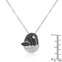 Thumbnail for Black and White Cubic Zirconia Baby Bird Pendant Pendants JGI   