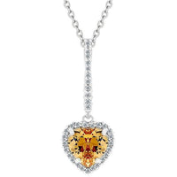 Thumbnail for Champagne Heart Drop Pendant Pendants JGI   