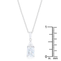 Thumbnail for Classic Cubic Zirconia Sterling Silver Drop Necklace Pendants JGI   