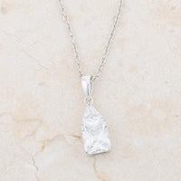 Thumbnail for Classic Cubic Zirconia Sterling Silver Drop Necklace Pendants JGI   