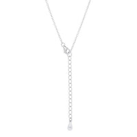 Thumbnail for Classic Emerald Cubic Zirconia Sterling Silver Drop Necklace Pendants JGI   