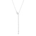 Classic Mystic Cubic Zirconia Sterling Silver Drop Necklace Pendants JGI   