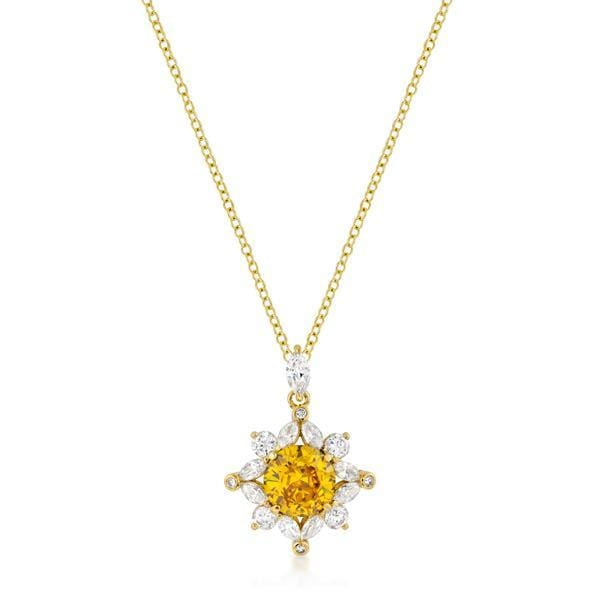 Classic Sun Pendant in Goldtone Pendants JGI   