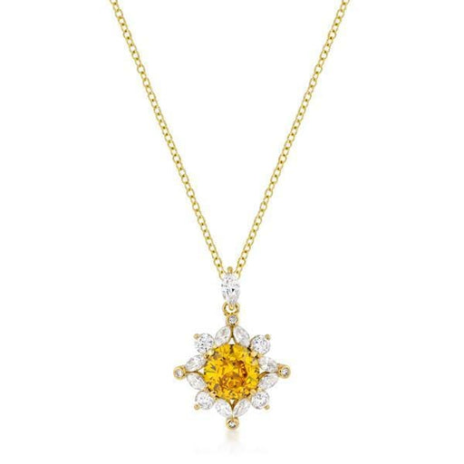 Classic Sun Pendant in Goldtone Pendants JGI   