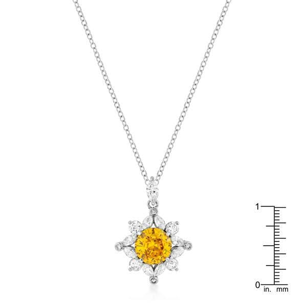 Classic Sun Pendant in Rhodium Plated Pendants JGI   