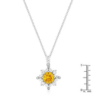 Thumbnail for Classic Sun Pendant in Rhodium Plated Pendants JGI   