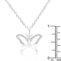 Thumbnail for Cubic Zirconia Butterfly Pendant Necklace Pendants JGI   
