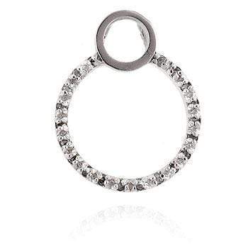 Cubic Zirconia Circle Pendant Pendants JGI   