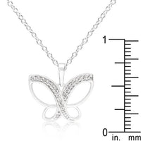 Thumbnail for Dainty Butterfly Cubic Zirconia Pendant Necklace Pendants JGI   