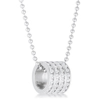 Thumbnail for Dreya 1.1ct CZ Rhodium Stainless Steel Necklace Pendants JGI   