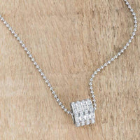 Thumbnail for Dreya 1.1ct CZ Rhodium Stainless Steel Necklace Pendants JGI   