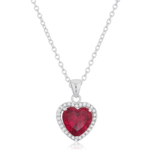 Garnet Red Heart Pendant Pendants JGI   