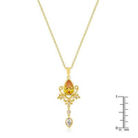 Thumbnail for Golden Elegant Teardrop Crest Pendant Pendants JGI   