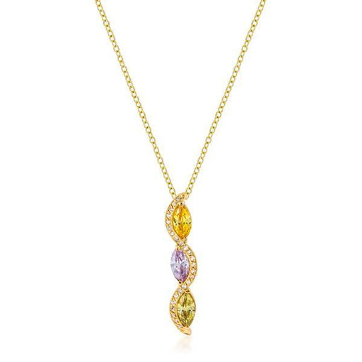 Golden Marquise Teardrop Pendant Pendants JGI   