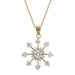 Golden Snowflake Drop Pendant Pendants JGI   