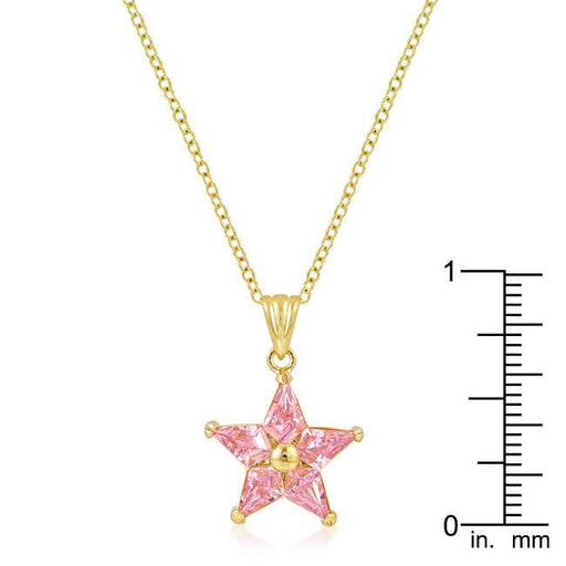 Goldtone Fancy Star Pendant Pendants JGI   