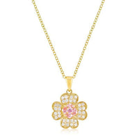 Thumbnail for Goldtone Lucky Clover Pendant Pendants JGI   
