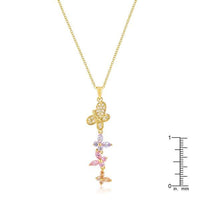 Thumbnail for Goldtone Multi-Butterfly Pendant Pendants JGI   