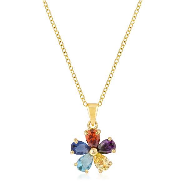 Goldtone Pedal Pendant Pendants JGI   