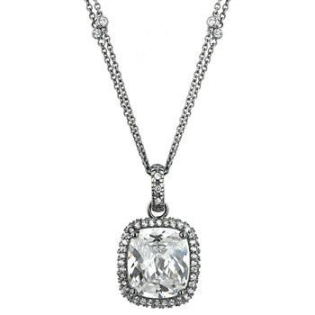 Hematite Cubic Zirconia Pendant Pendants JGI   