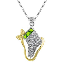 Thumbnail for Ice Skate Cubic Zirconia Pendant Pendants JGI   